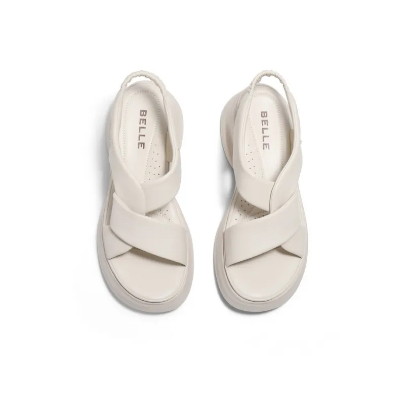 BELLE Beach Sandals Women's Ecru/Apricot-2