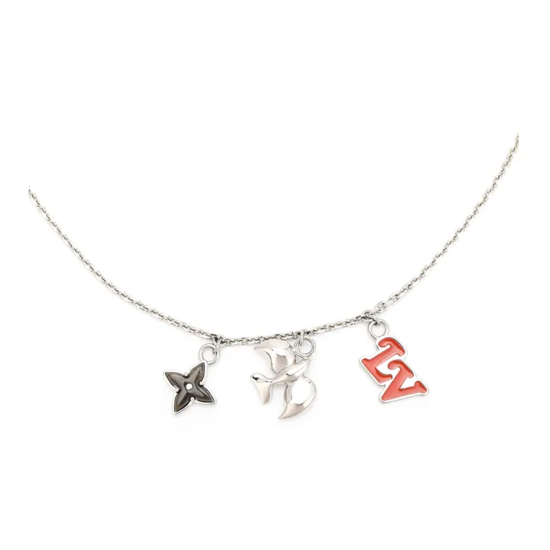 LOUIS VUITTON Metal Necklaces Men's Silver-2