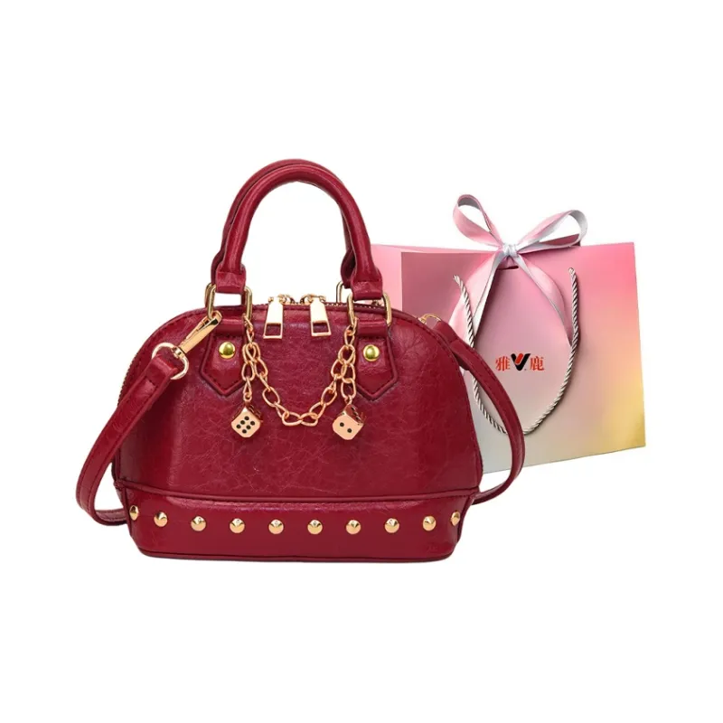 Yalu PU Shoulder Bag, Crossbody Bag, Handbag Women's Black/Red/Gold/Silver-7
