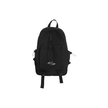 Travel Nylon Backpack Regular Unisex Black/White/Pink