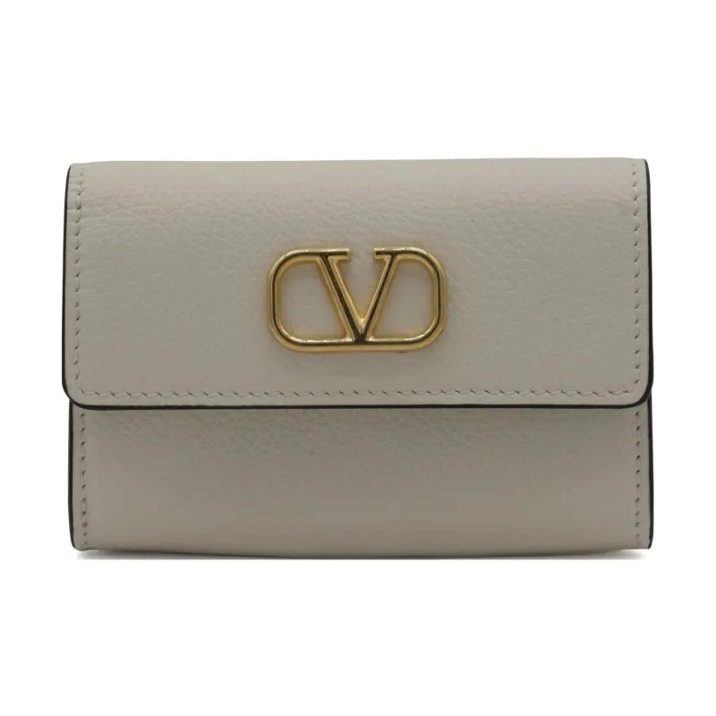 Valentino GARAVANI Cattle Leather Wallet Women's Gray-0