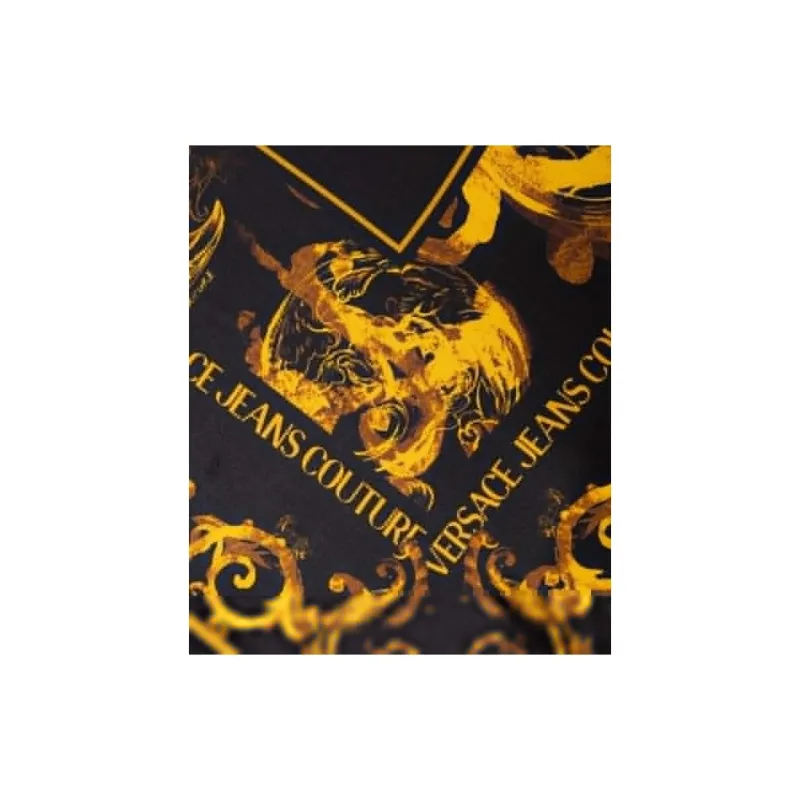 VERSACE JEANS COUTURE Silk Scarves Women's Black-3
