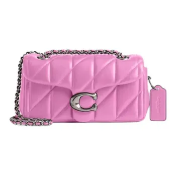COACH Tabby Nappa Leather Shoulder Bag Trumpets Women's Pink