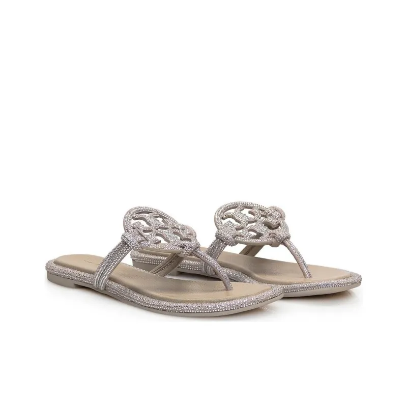 TORY BURCH Miller Rubber Sole Slip Resistant Flip Flops Women's Brown-2