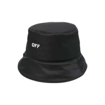 OFF WHITE Logo Embroidered Bucket Hat
