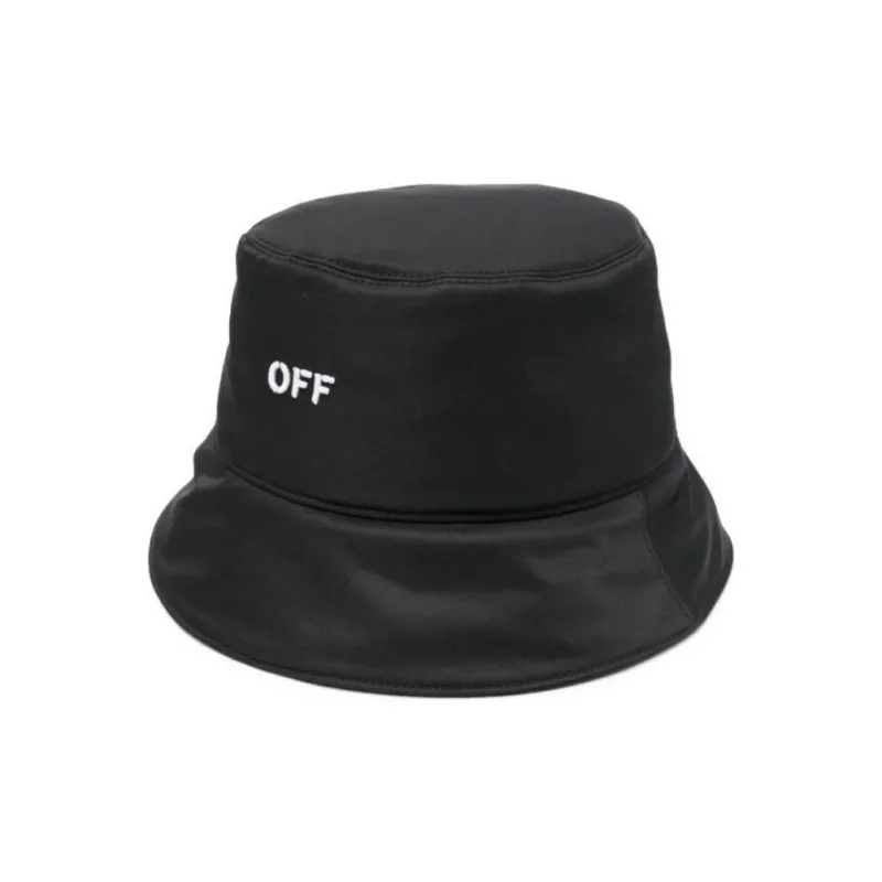 OFF WHITE Logo Embroidered Bucket Hat-0