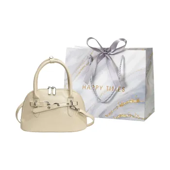 Miss Angel PU Crossbody Handbag Women's White/Silver/Black