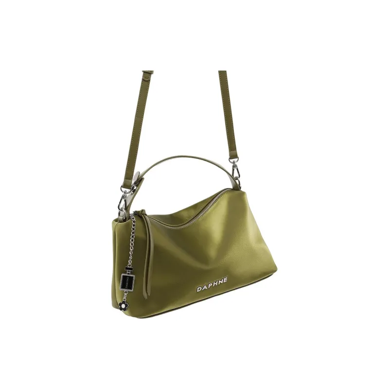 DAPHNE PU Handbag Regular Women's Black/Green-5