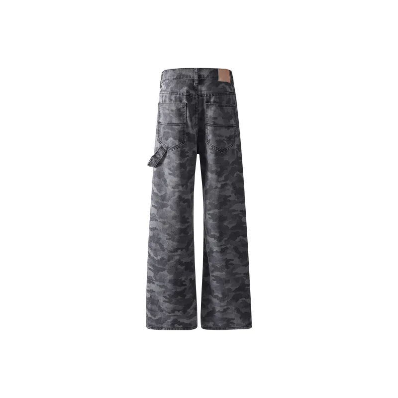 MARK WAFFLE Jeans Unisex Camouflage-1