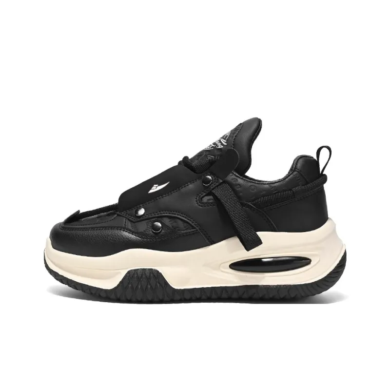 Kuding Cushioned Slip Resistant Abrasion Resistant Low Top Chunky Sneakers Men's-4