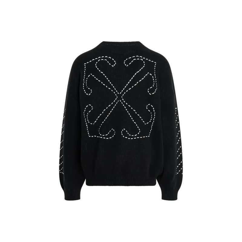 OFF WHITE Arrow Printed Crewneck Sweatshirt-1