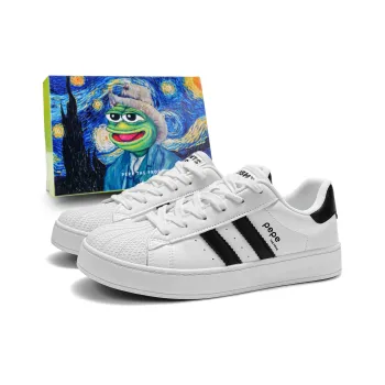 Pepe The Frog Low Top Skateboard Shoes Unisex