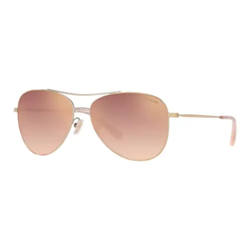 COACH Aviator Sunglasses Women's Rose Gold