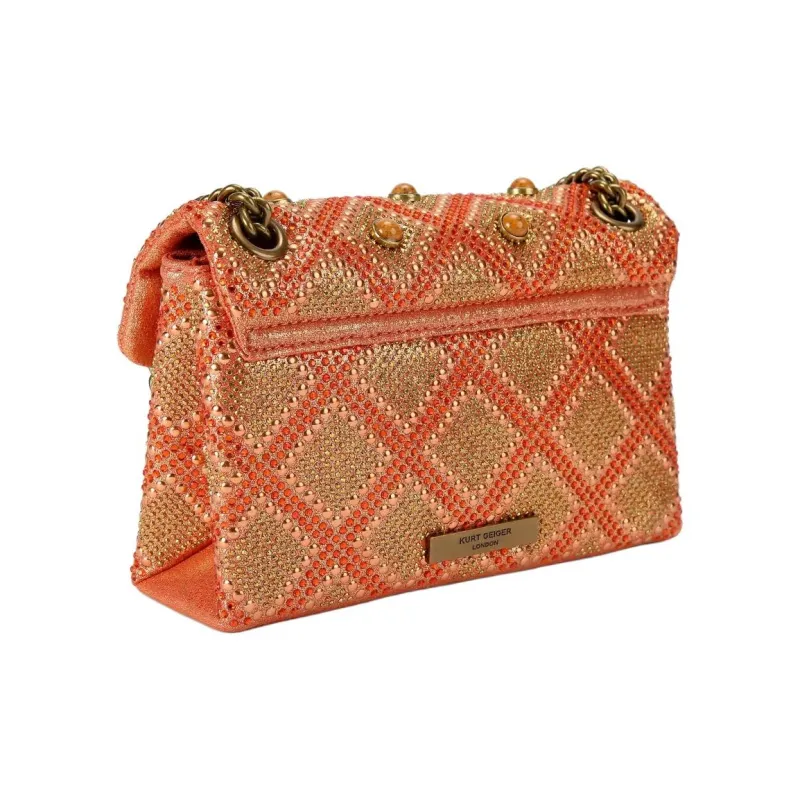 Kurt Geiger London Kensington Fabric Shoulder Bag Mini Women's Red-2
