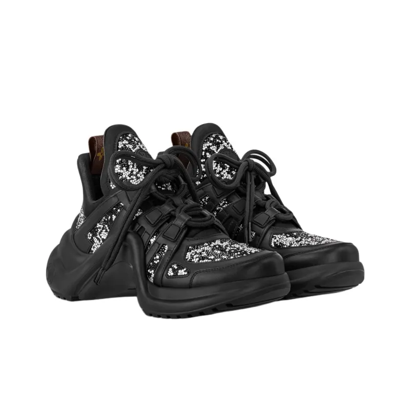 LOUIS VUITTON Archlight Low Top Chunky Sneakers Women's Black-2