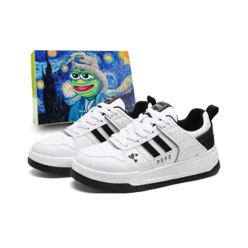 Pepe The Frog Low Top Skateboard Shoes Unisex