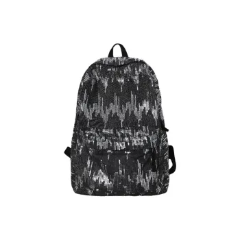 URBAN FOREST Denim Backpack Regular Unisex Black/Light Blue/Dark Blue