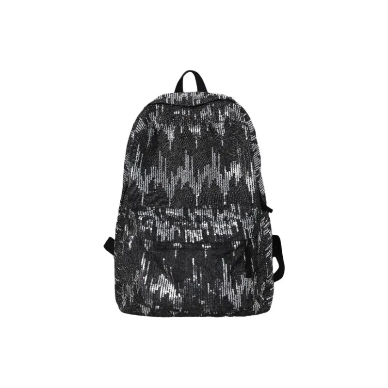 URBAN FOREST Denim Backpack Regular Unisex Black/Light Blue/Dark Blue-0