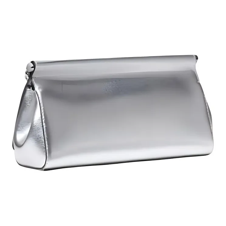 MICHAEL KORS Cow Leather, Split Cow Leather Shoulder Bag Medium Size Women's Silver-1