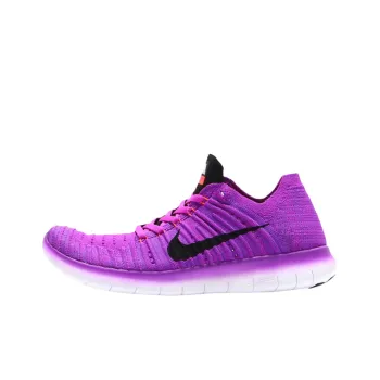 Nike Free RN Flyknit Anti Slip Wear Resistant Low Top Casual Running Shoes Women's Purple