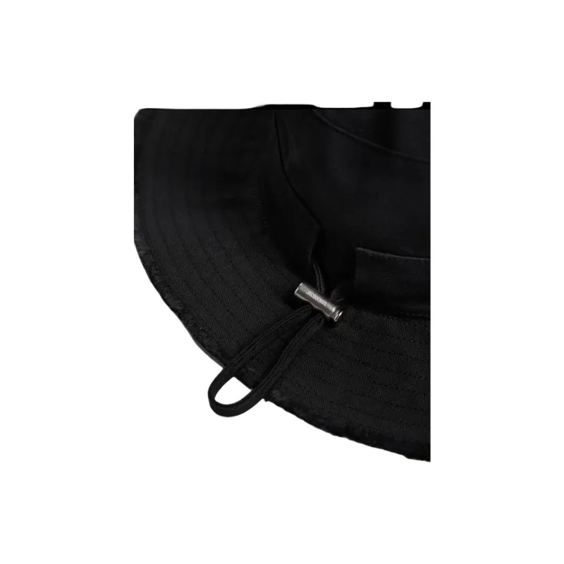 Jacquemus 100% Cotton Bucket Hats Men's Black-2