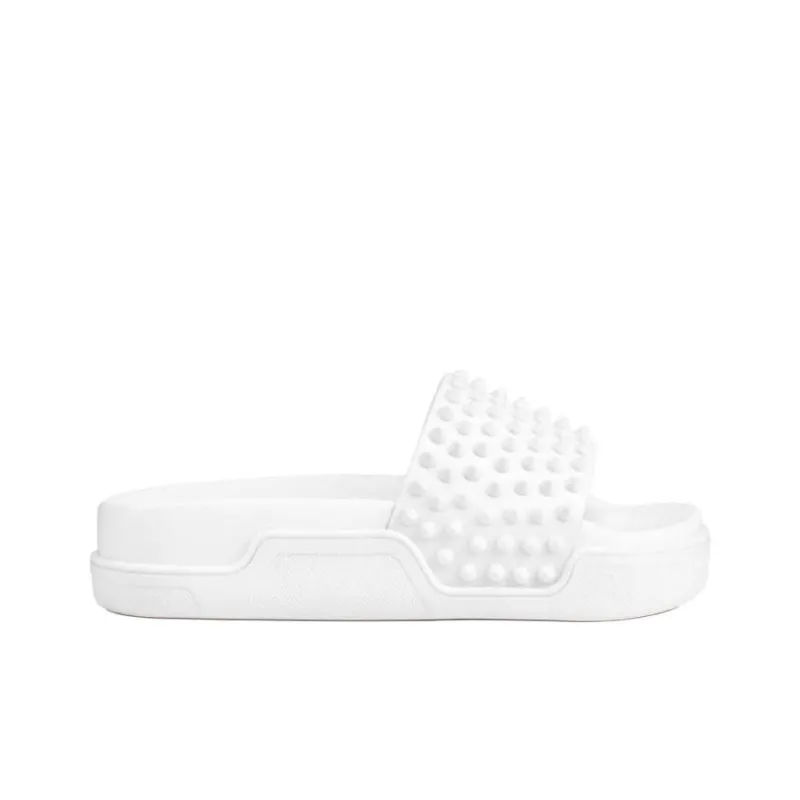 CL LUBOTING Slide Slippers Women's White-1