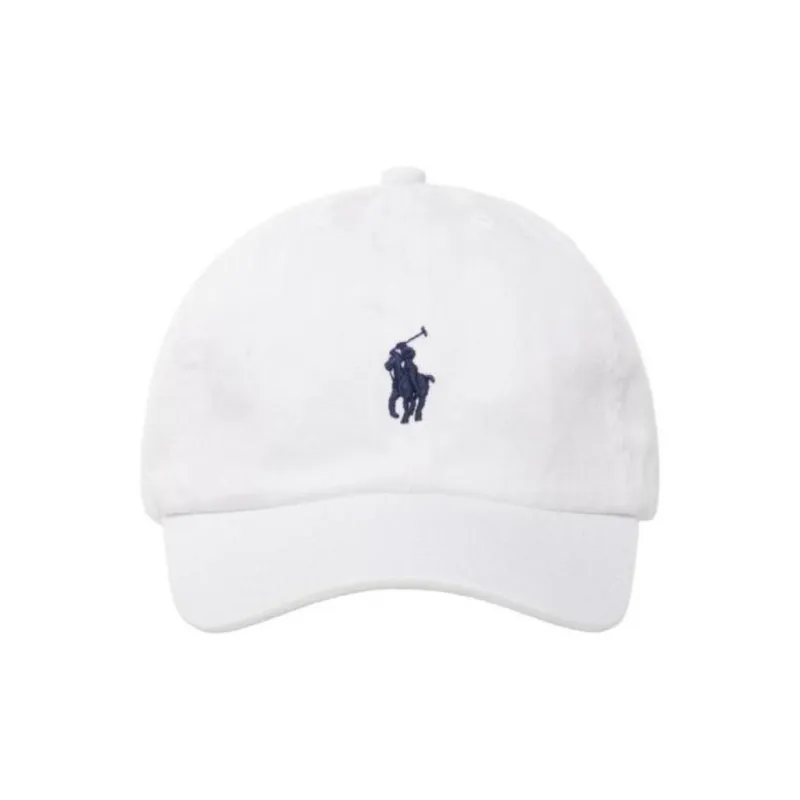 Polo Ralph Lauren Cotton Fabric, Pure Cotton Baseball Caps Women's White-1