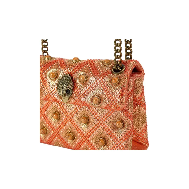 Kurt Geiger London Kensington Fabric Shoulder Bag Mini Women's Red-4