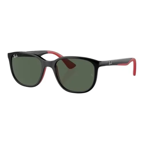 RayBan Injection Molded Square Sunglasses Kids' Black Red