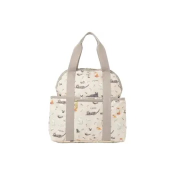 LeSportsac Polyester Backpack Women's Ecru