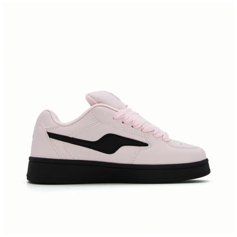 Teddy Bear Collection Coverage Anti Slip And Wear Resistant Lightweight Low Top Skateboard Shoes Women's Black Pink-2