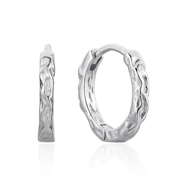 KING OF BLING 925 Sterling Silver Earrings Unisex-0