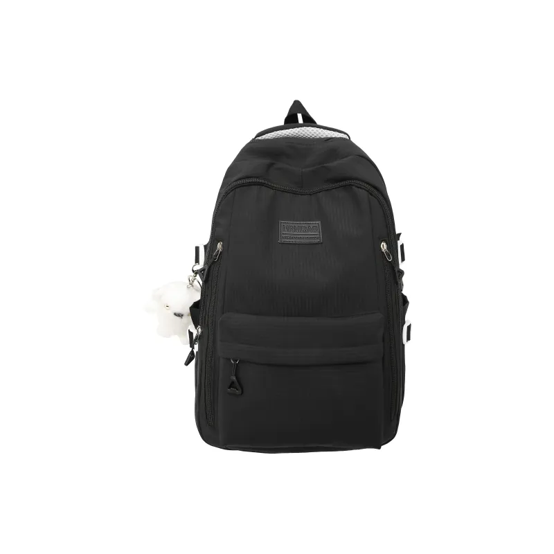 URBAN FOREST Nylon Backpack Unisex Ecru/Black/Pink/Light Purple/Yellow/Light Blue-5