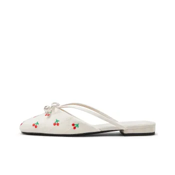 CHARLES&KEITH Composite Sole Closed Toe Slippers 1.6cm Women's