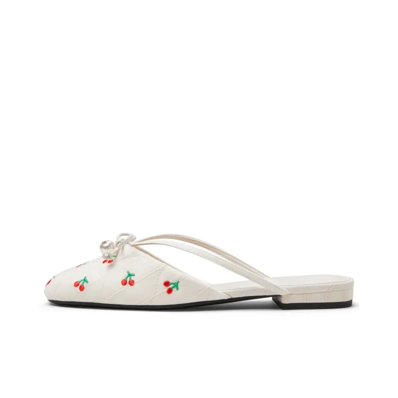 CHARLES&KEITH Composite Sole Closed Toe Slippers 1.6cm Women's-12
