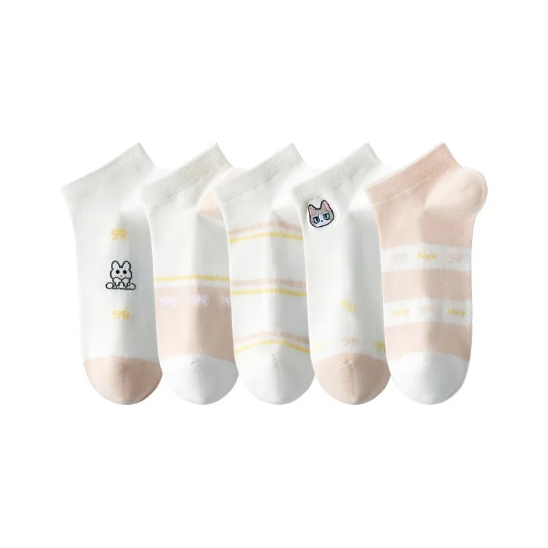 Caramella Ankle Socks Women's 5 Pack Mixed Color-0
