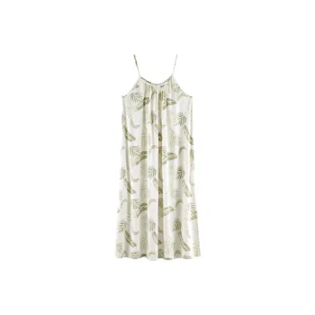 XIAFENYAN Nightgown Women's Green