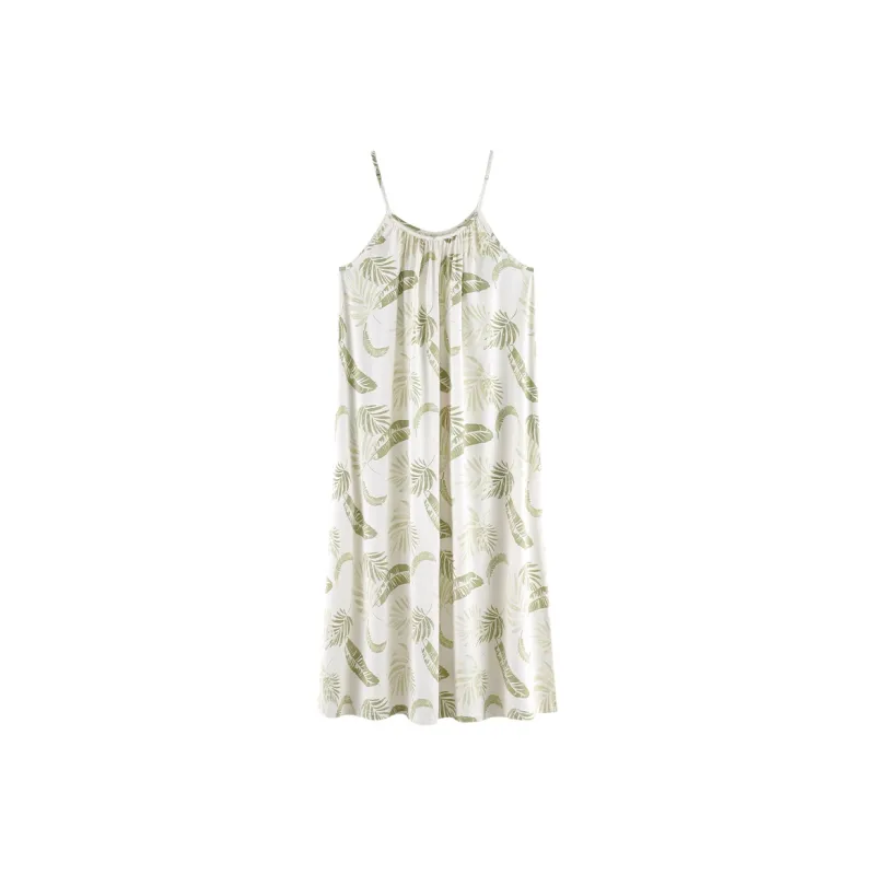 XIAFENYAN Nightgown Women's Green-0