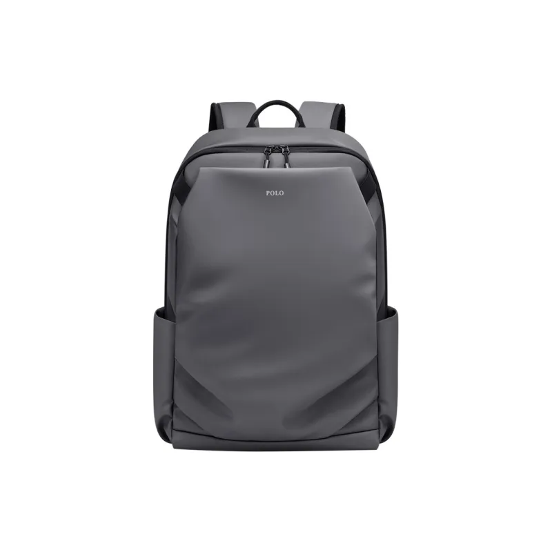 POLO Fabric Backpack Regular Men's Black/Gray-0