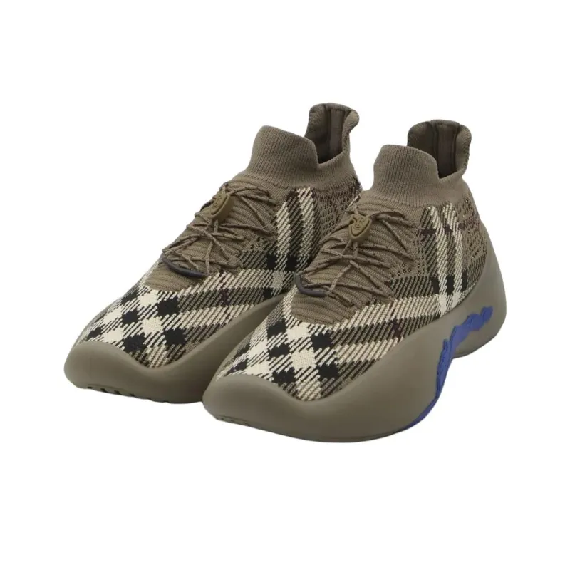Burberry Neptune Low Top Casual Shoes Men's Olive-3