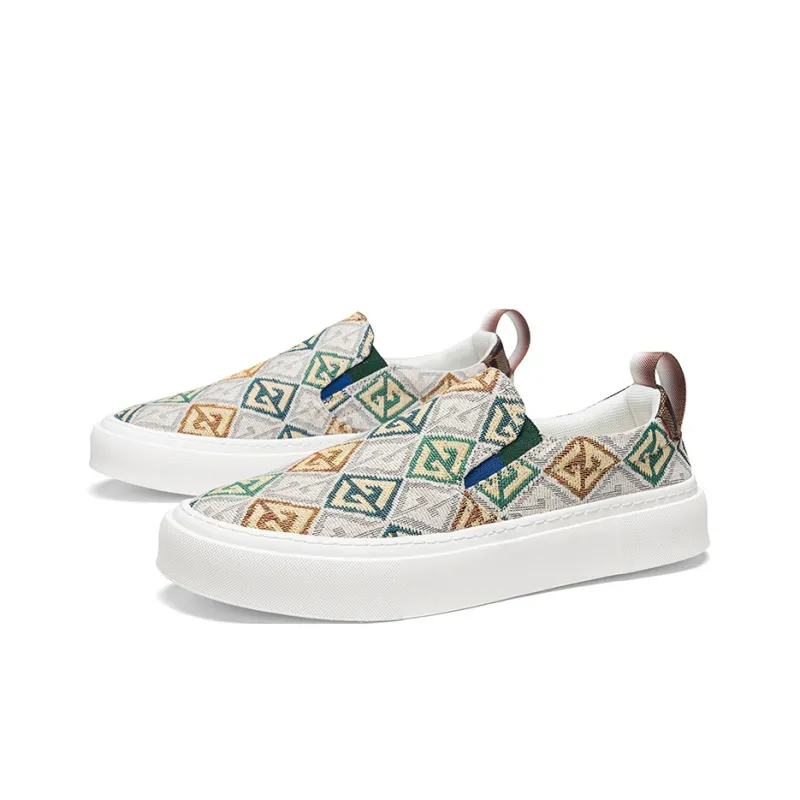 OFFER AITR Anti Slip And Wear Resistant Breathable Low Top Canvas Shoes Men's-2