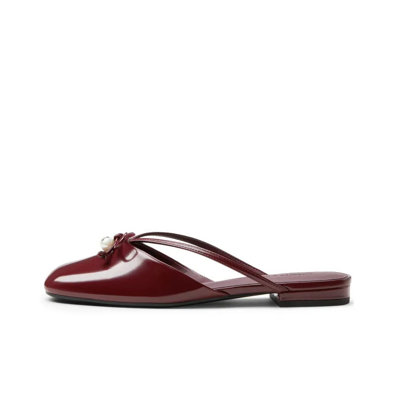 CHARLES&KEITH Composite Sole Closed Toe Slippers 1.6cm Women's-8