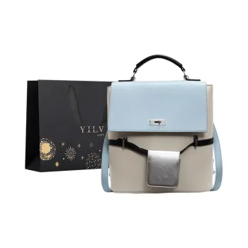 Yi Brigade PU Backpack Regular Women's Black/Blue/Pink/Purple