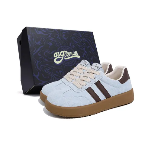 OUGLEMEN Slip Resistant Cushioning Impact Resistance Wear Resistant Low Top Skateboard Shoes Women's Box Included