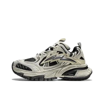 NFL Los Angeles Lightning Team Height Increasing Breathable Coverage Low Top Chunky Sneakers Unisex Black White