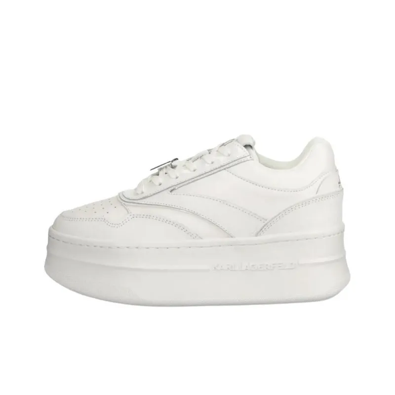 KARL LAGERFELD Kobo III Low Top Skateboard Shoes Women's White-0