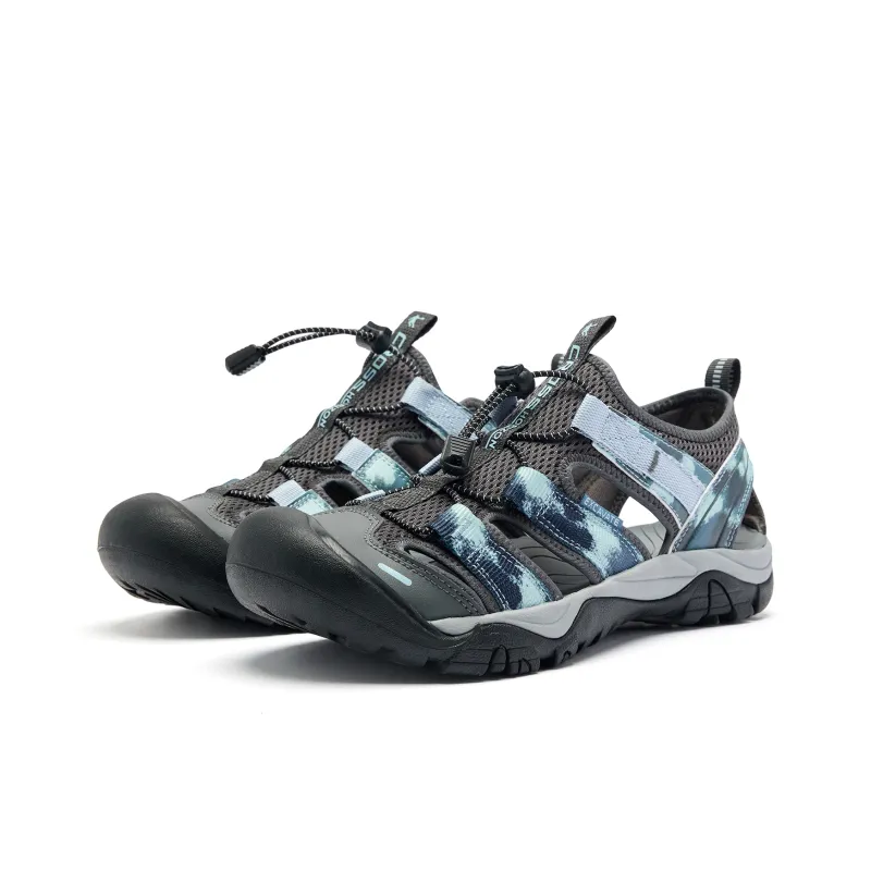 QIAODAN Abrasion Resistant Slip Resistant River Trekking Shoes Men's Blue Gray-2