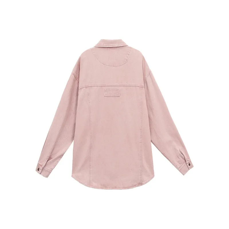 CZMO Denim Jackets Women's Pink-1