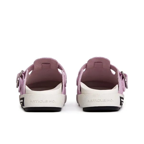 ARTICLE NO. Composite Sole Stitched Leather Patchwork Slip Resistant Wrap toe Slippers Women's Ice Cream Pink-5
