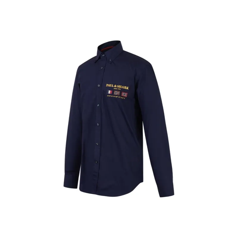 Paul & Shark Yachting Shirt Men's Navy Blue-2